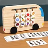 Four-color moving game bus shadow matching puzzle children's logical thinking training early education intellectual toys