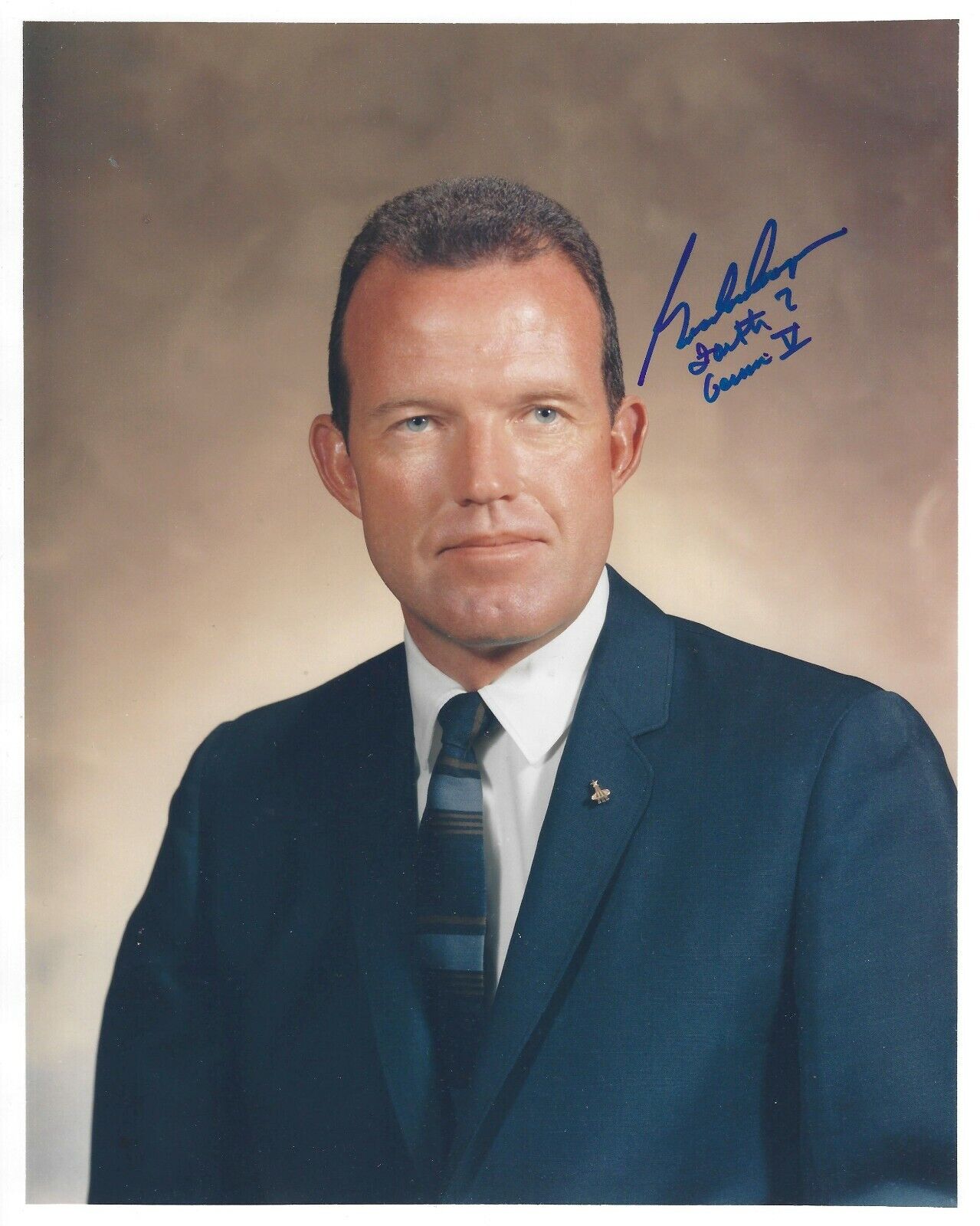 GORDON COOPER SIGNED 8x10 Photo Poster painting UACC RD AUTOGRAPH NASA MERCURY 7 ASTRONAUT