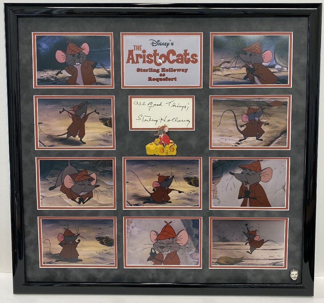 Sterling Holloway Voice Of Roqufert From The AriStocats Autograph Frame 24 X 24