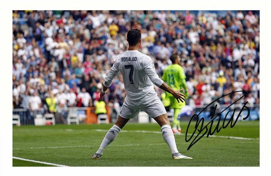 CRISTIANO RONALDO - REAL MADRID AUTOGRAPH SIGNED Photo Poster painting POSTER PRINT