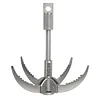 Grappling Hook Folding Survival Claw Multifunctional Stainless Steel Hook for Outdoor Camping Hiking Tree Rock Mountain Climbing