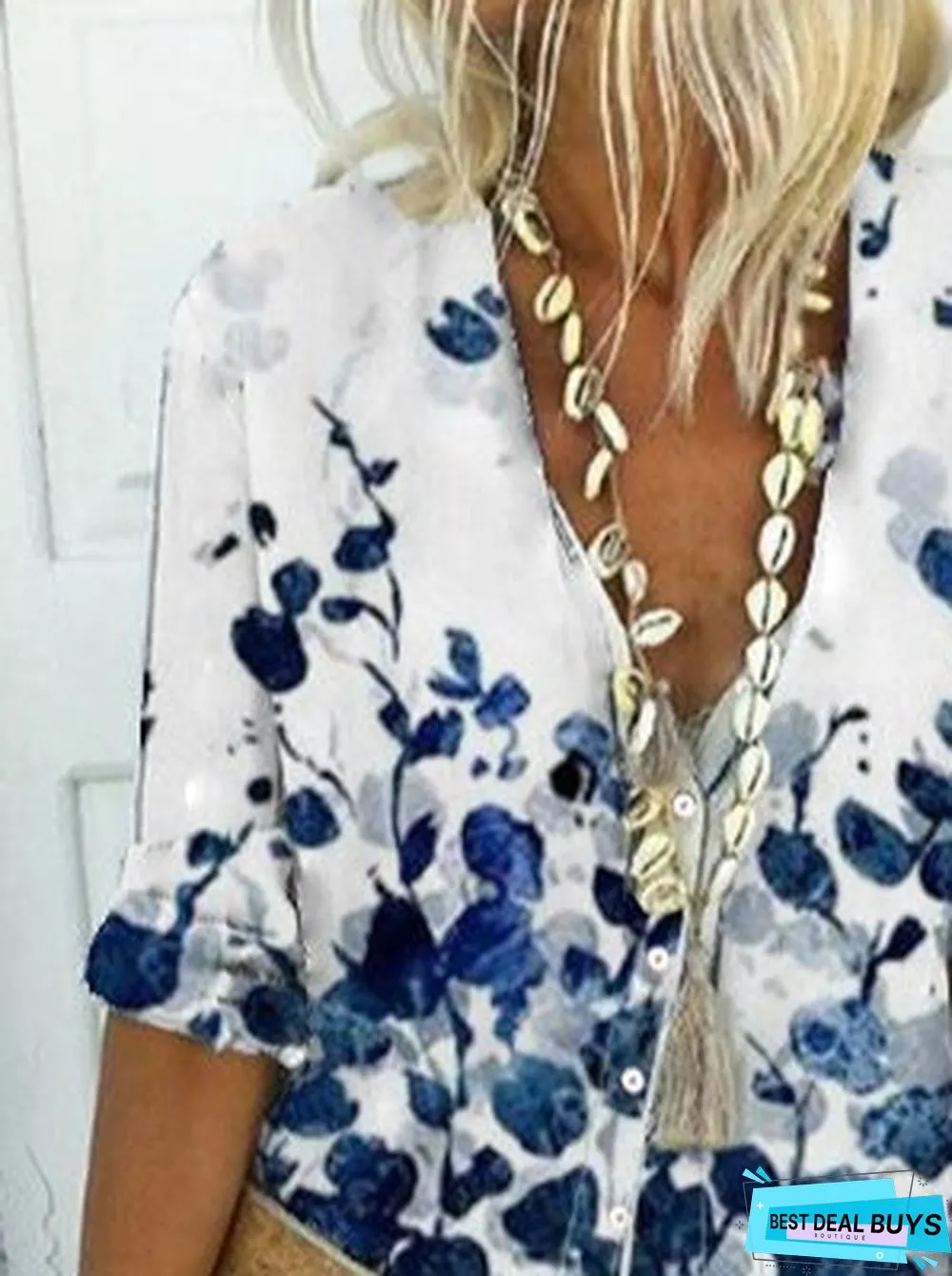 Long Sleeve V Neck Tops