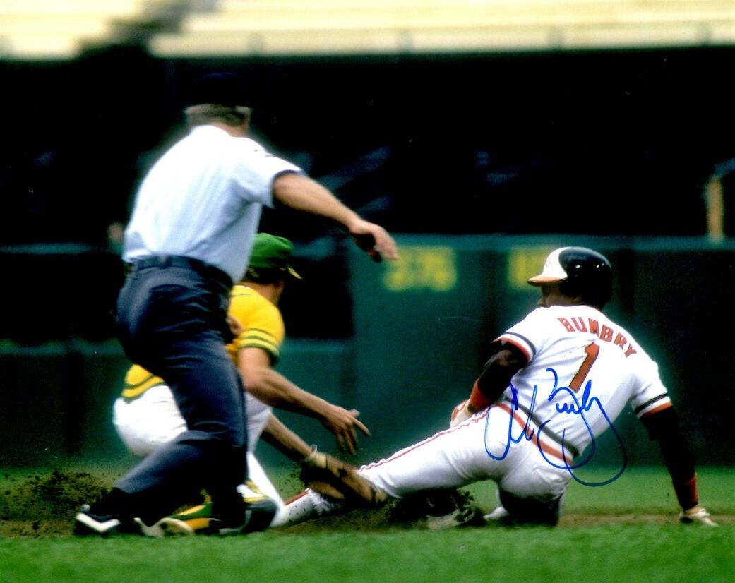 Autographed AL BUMBRY Baltimore Orioles 8x10 Photo Poster painting- COA