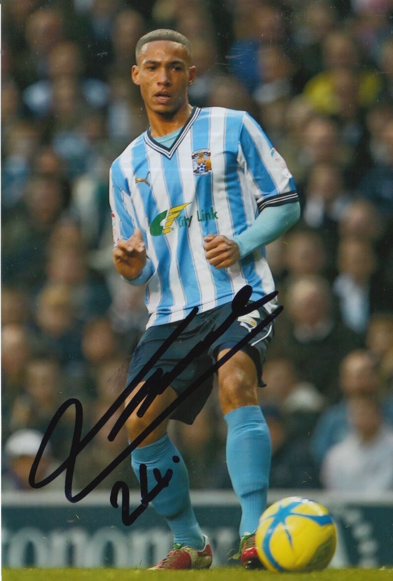 COVENTRY CITY HAND SIGNED JORDAN CLARKE 6X4 Photo Poster painting 1.