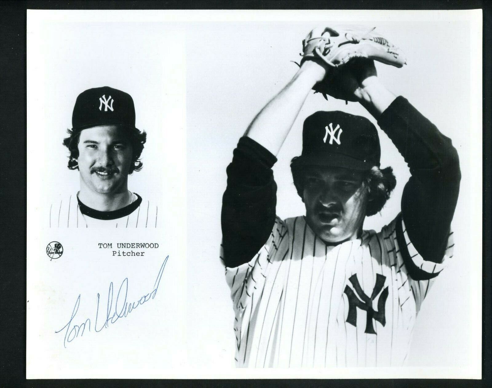 Tom Underwood Signed Autographed 8 X 10 Photo Poster painting New York Yankees SHIPPING IS