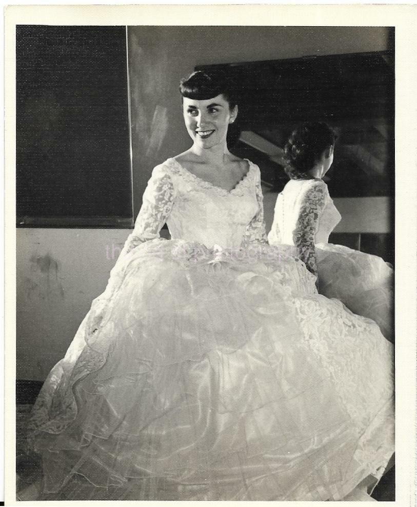 Vintage THE BRIDE bw FOUND WEDDING Photo Poster painting Original JD 110 7 R