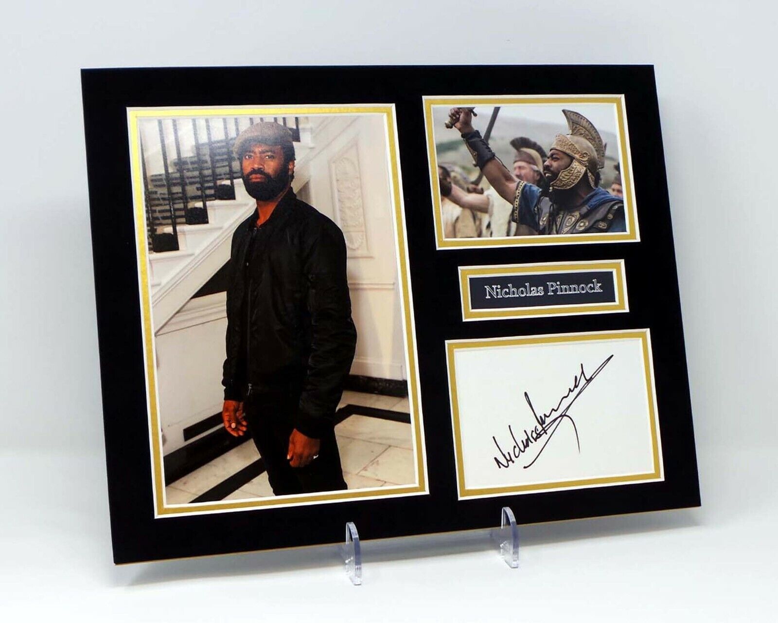 Nicholas PINNOCK Signed Autograph Mounted Photo Poster painting Display AFTAL COA English Actor