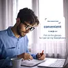 Smart Glasses AI Voice Assistant BT Audio Glasses with Open Ear Speaker Hands-Free Calls & Built-in Microphone for Men & Woman