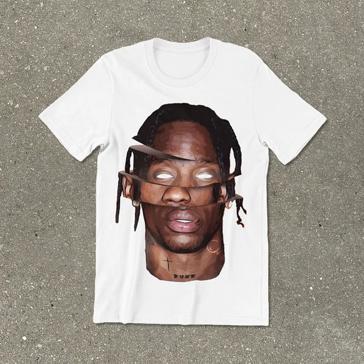 Sopula Basketball Fun Head Print T-Shirt