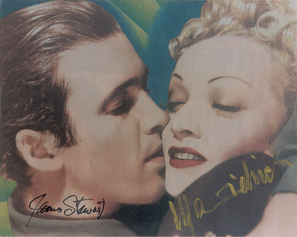 JAMES 'JIMMY' STEWART & MARLENE DIETRICH Signed Photo Poster paintinggraph Film Actors reprint