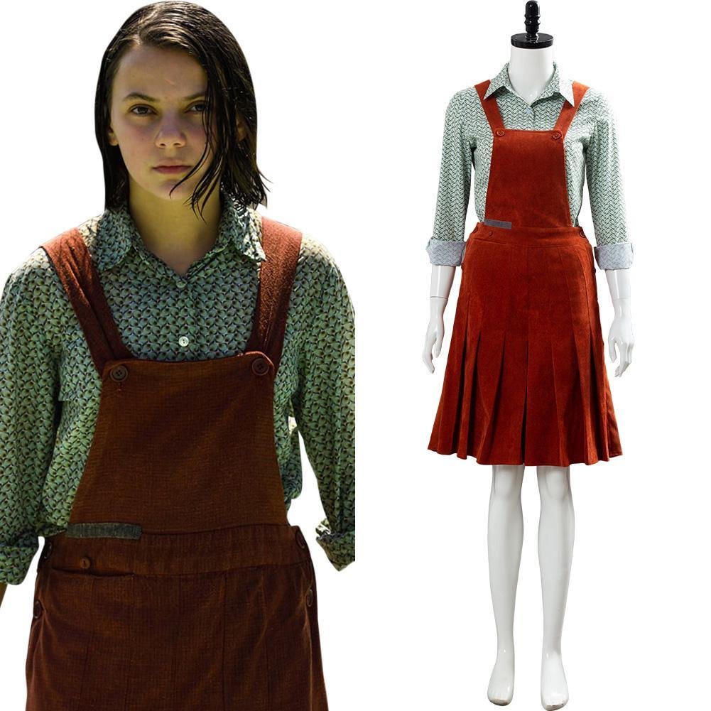 His Dark Materials Lyra Silvertongue Kostüm Lyra Belacqua Cosplay Kleid
