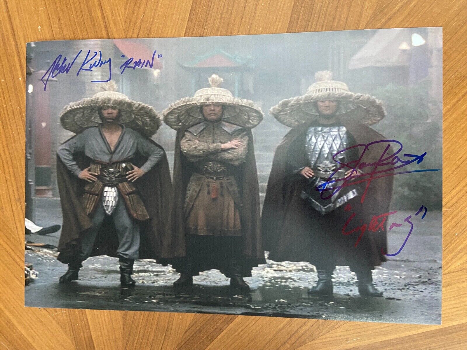 * JAMES PAX & PETER KWONG * signed 12x18 Photo Poster painting * BIG TROUBLE IN LITTLE CHINA * 1