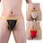 Sellsworld 3pcs Mens Sexy Thong Panties Low-Waisted Mesh Jock Strap G-Strings Brief Man T-Back Open Butt Lingerie Elasticity Gay Underwear