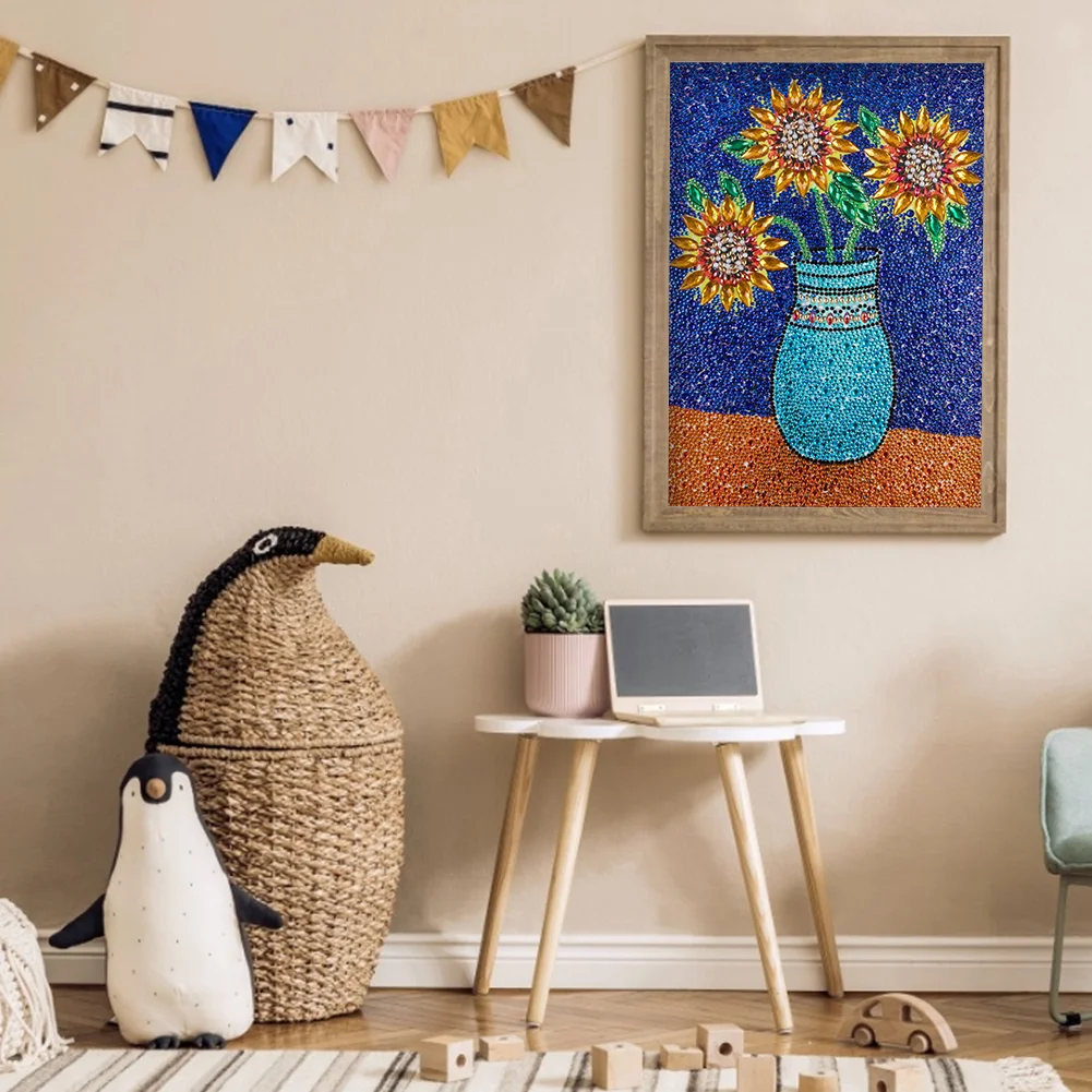 Diamond Painting - Full Crystal Rhinestone - Sunflower(30*40cm)