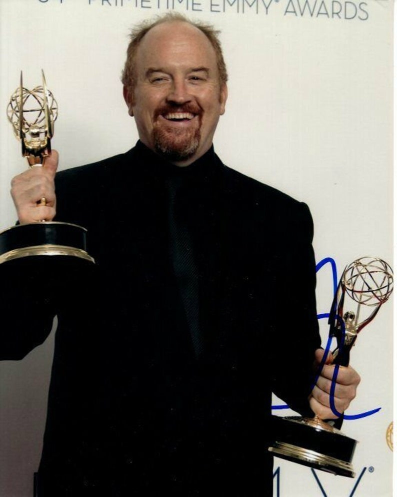 Louis c.k. signed 8x10 emmy awards Photo Poster painting