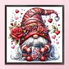 Rose Gnome-11CT Stamped Cross Stitch 45*45cm