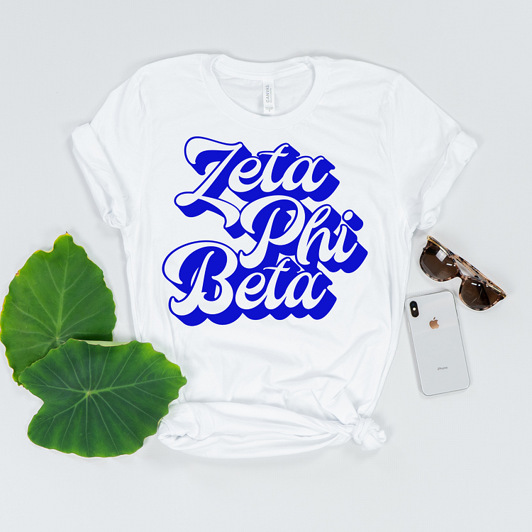 Zeta Phi Beta Retro Style T-Shirt