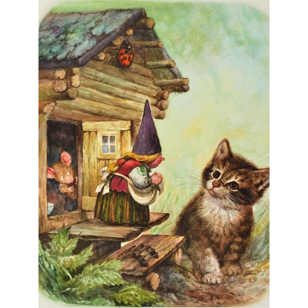 

Happy Gnome - Round Drill Diamond Painting - 30*40CM, 501 Original