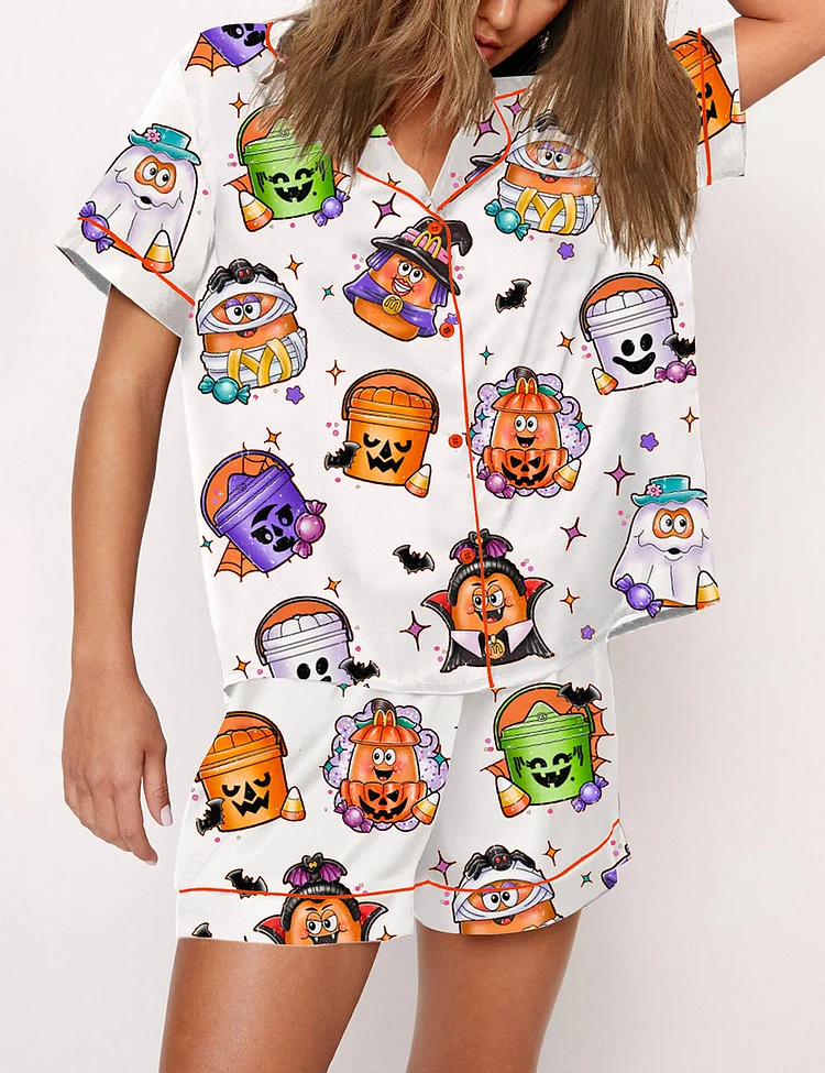 Women's  90's Nostalgic Halloween Nugs Pajama Set