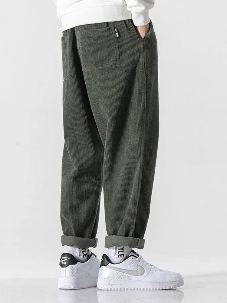 Brownm Boy Corduroy Jogger Pants
