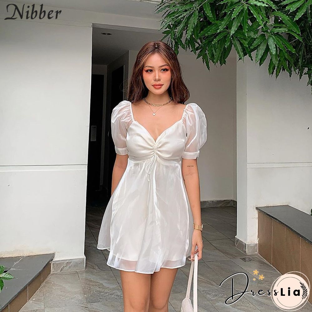NibberSweet KoreanStylePleatedDressWomensummerNewCasualClubParty