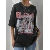 Acid Wash Oversized Graphic Tee