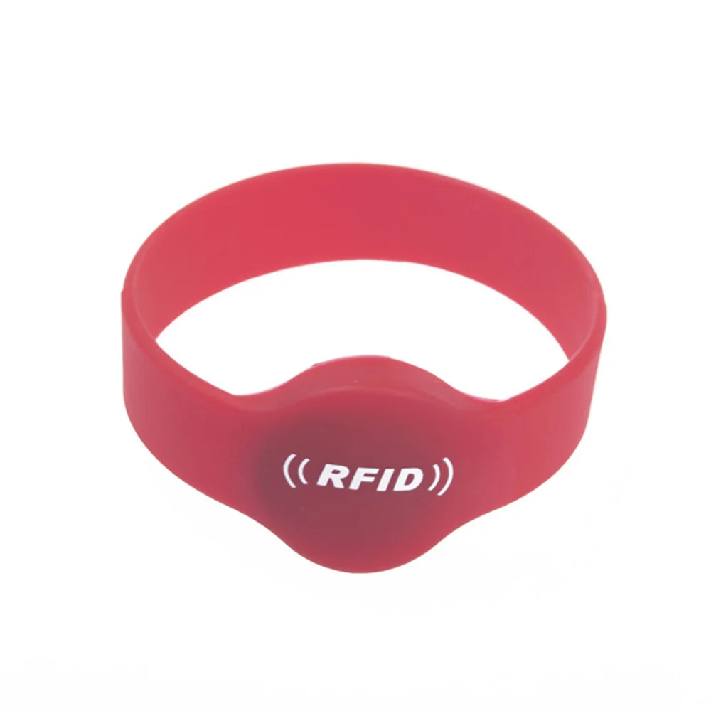 RFID Silicone Wristband Waterproof Passive 13.56mhz Reusable Silicone RFID NFC Bracelet