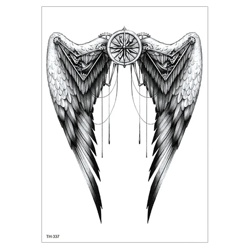 Waterproof TemporaryTattoo Sticker For Men Women Tiger Wolf Death Skull Temporary Tattoo Fake Henna Skeleton King Animal Tatoo