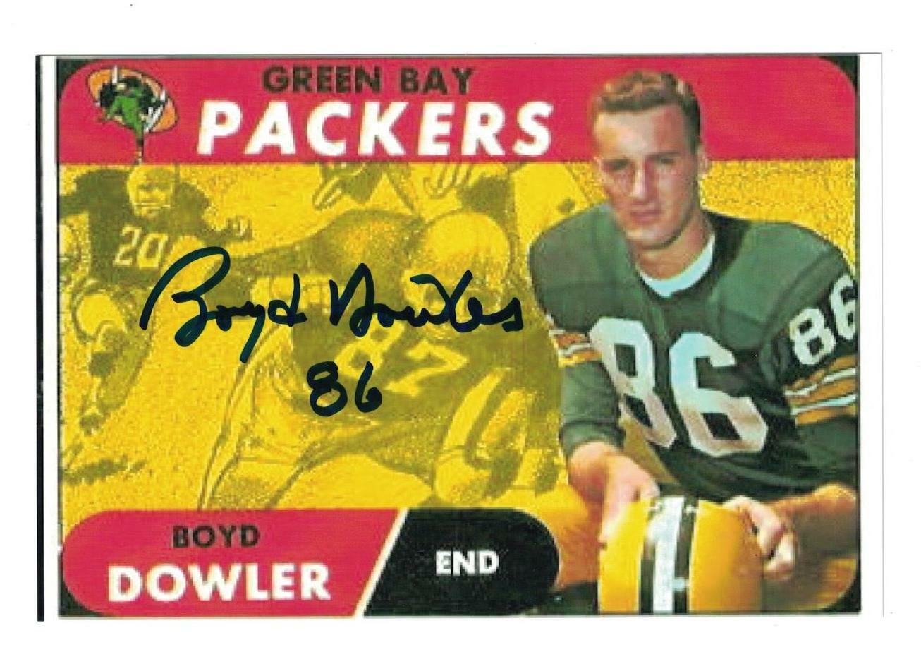 Boyd Dowler Signed Autographed 4 x 6 Photo Poster painting Green Bay Packers