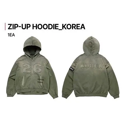 BTS Arirang Official Logo Hoodie | World Tour Black Zip Up 💜