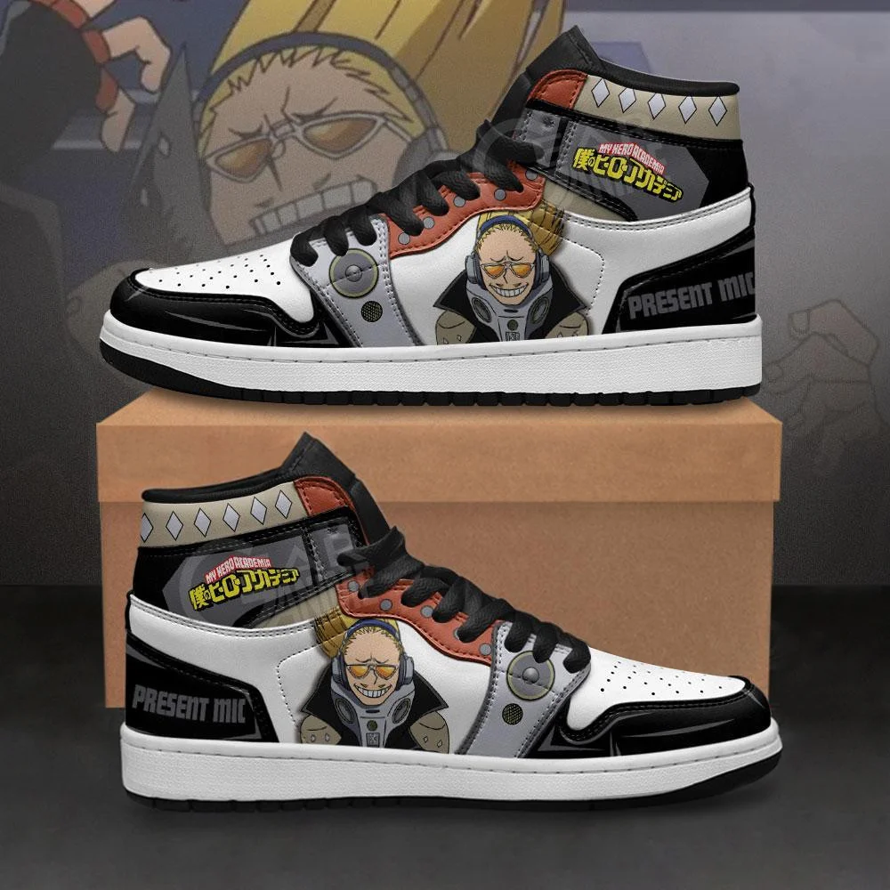 Kingofallstore - BNHA Present Mic Sneakers Custom My Hero Academia Anime Shoes
