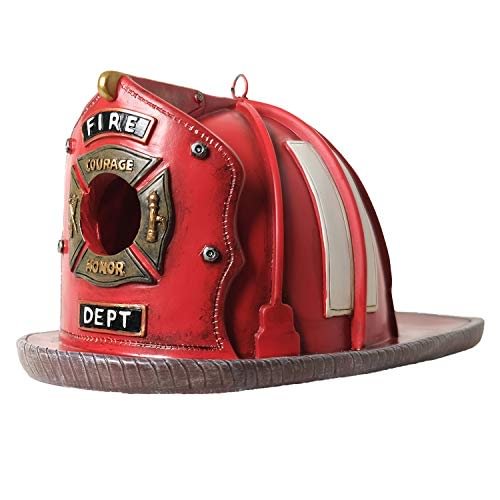 Firefighter Bird House Vintage Helmet