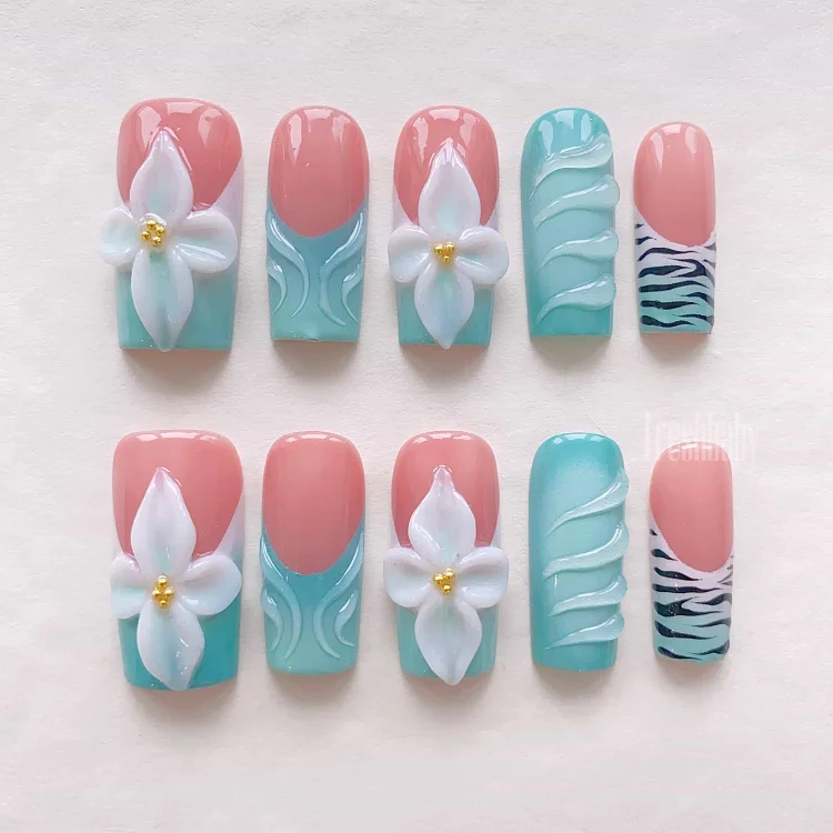 Wild Petals Press On Nails