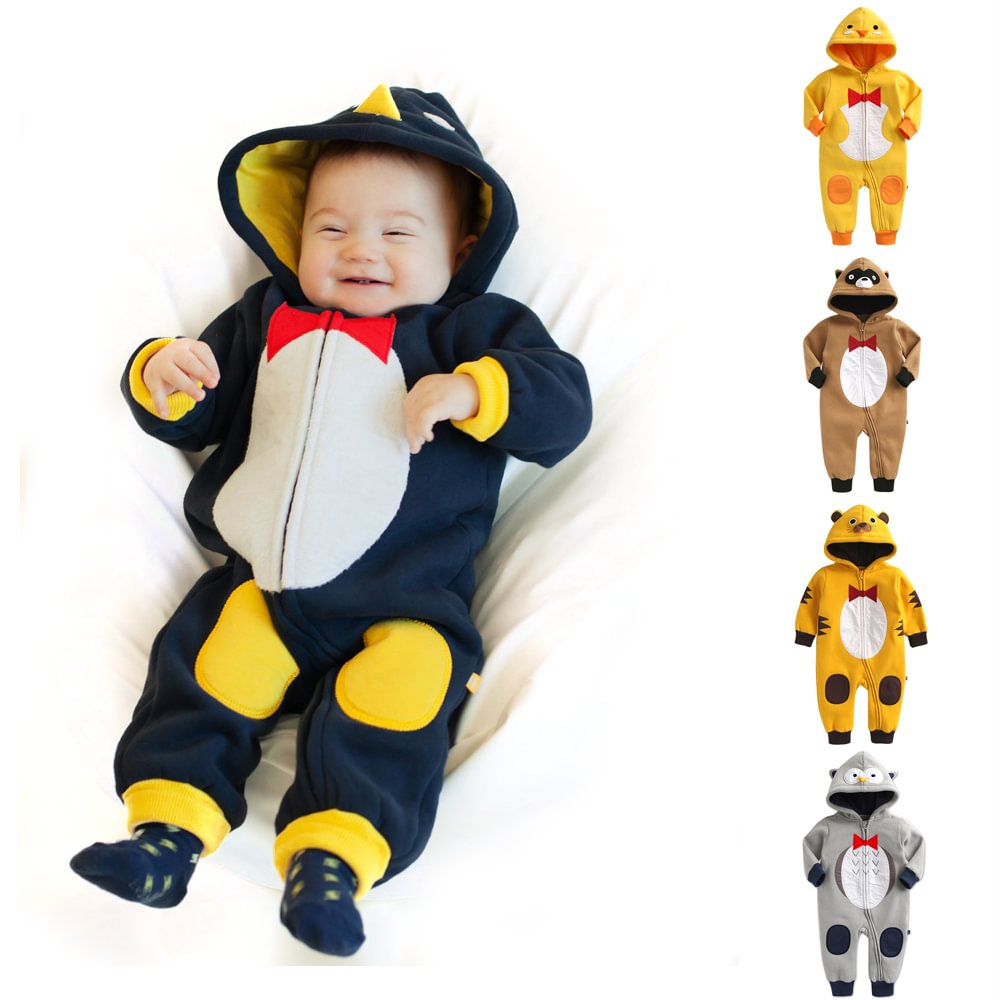 Penguin Bear Tiger Baby Infant Toddler Animal Onesie Costume-Pajamasbuy