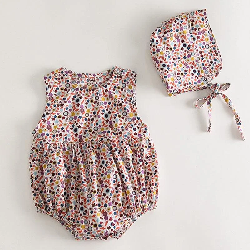 Summer Baby Girl Straps Shorts Rompers Kids Baby Girl Flower Jumpsuit Kids Baby Girl Rompers Newborn Clothes Clothes