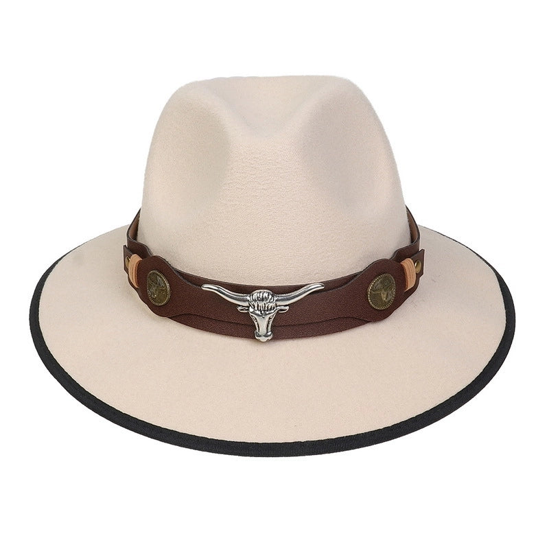 Tibetan Hat Autumn And Winter New Women’s Tibetan Cowboy Hat Men’s And Women’s Outdoor Cow Head Accessories Hat
