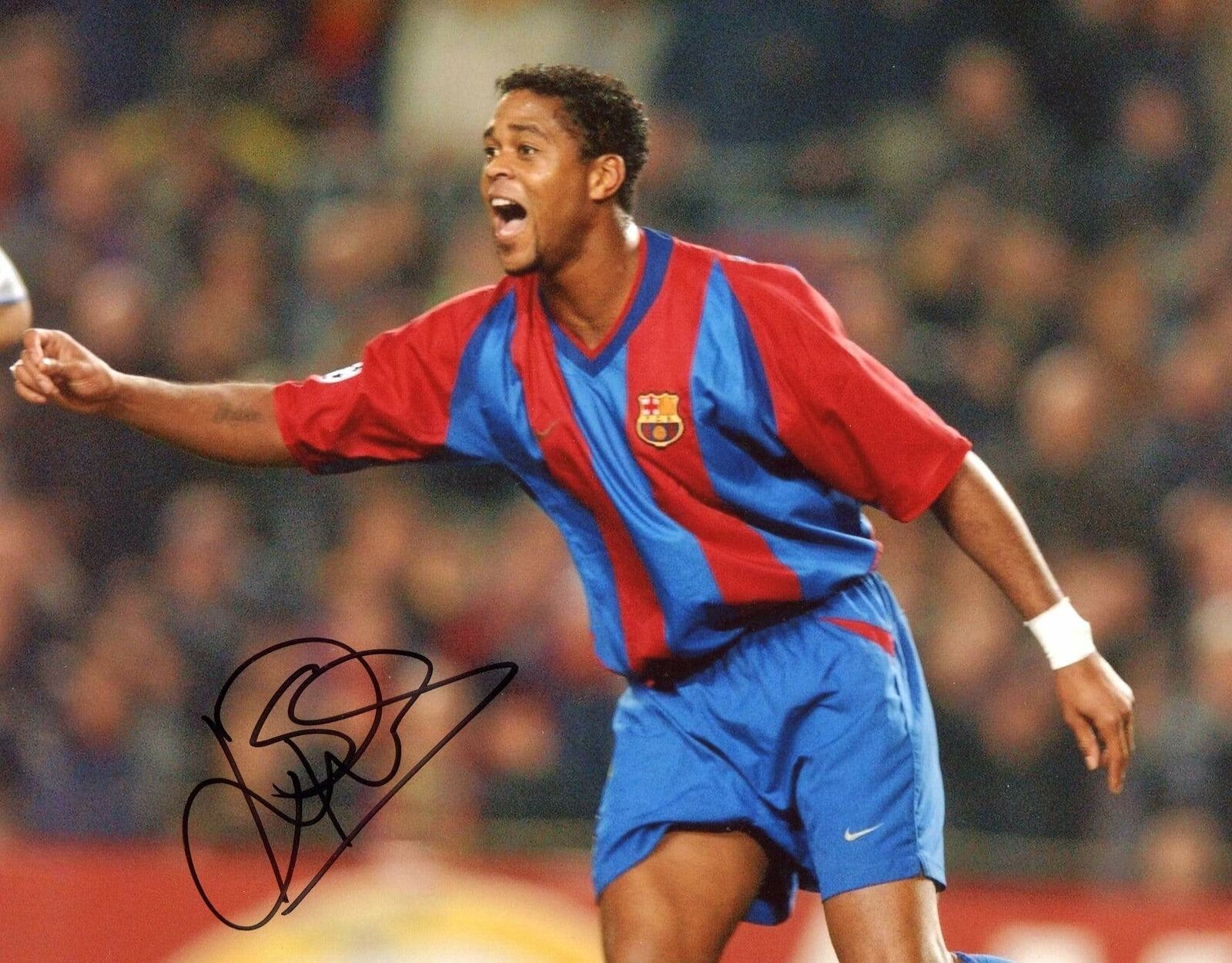 SOCCER Patrick Kluivert autograph, In-Person signed Photo Poster painting