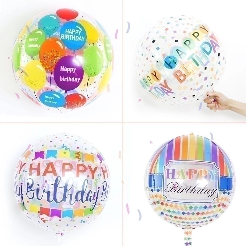 5 Pieces Birthday Letter Aluminum Film Party Balloon