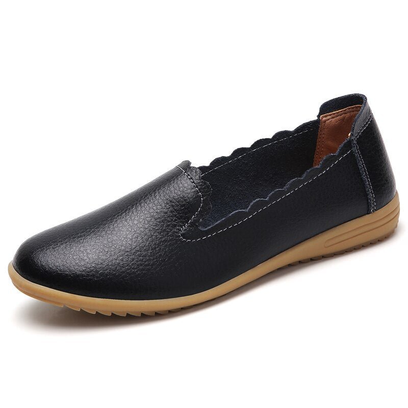 Summer Genuine Leather Women's Casual Shoes Breathable Loafers Slip-on Ultrasoft Moccasins Nursing Shoes For Women Zapatos Mujer