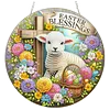 Thanksgiving-Ostern DIY 2D flache Acryl-Diamantmal-Kits 5D Diamantkunst-Fensteranh&auml;nger f&uuml;r Gartenwanddekorationen zu Hause