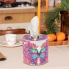 (US Local)Butterfly DIY Diamond Painting Handmade Tissue Holder Rhinestones Tissue Box