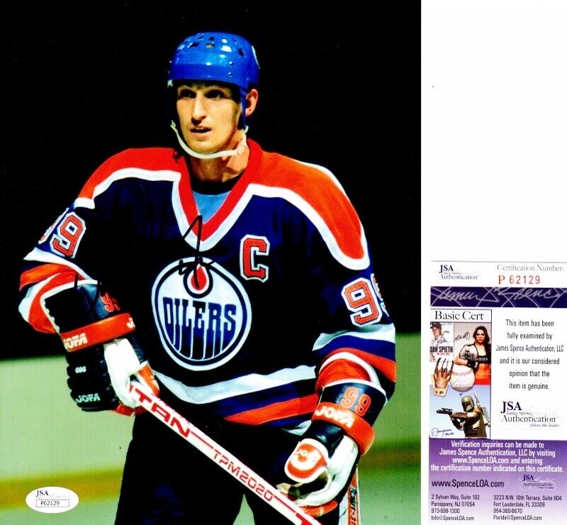 Wayne Gretzky Signed Autographed Edmonton Oilers 8x10 inch Photo Poster painting + JSA COA