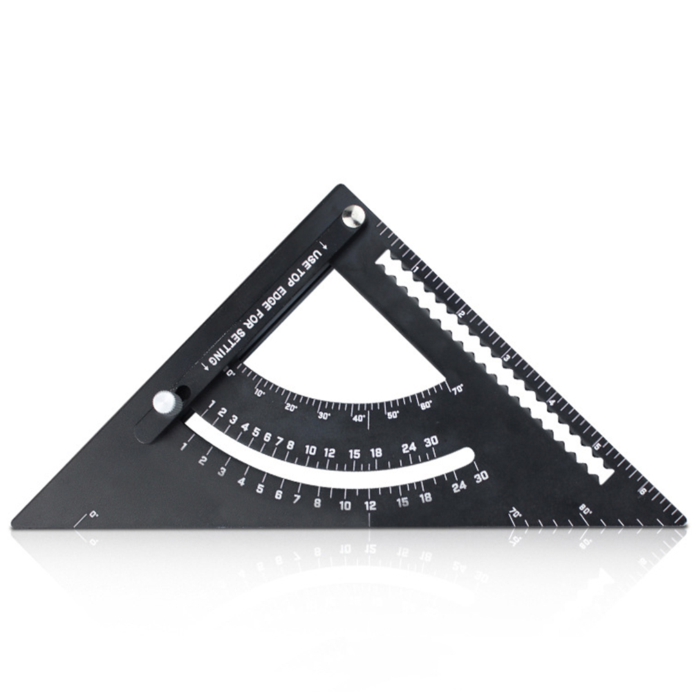 

Aluminum Alloy Triangle Ruler Angle Protractor Woodworking Layout Gauges, 501 Original