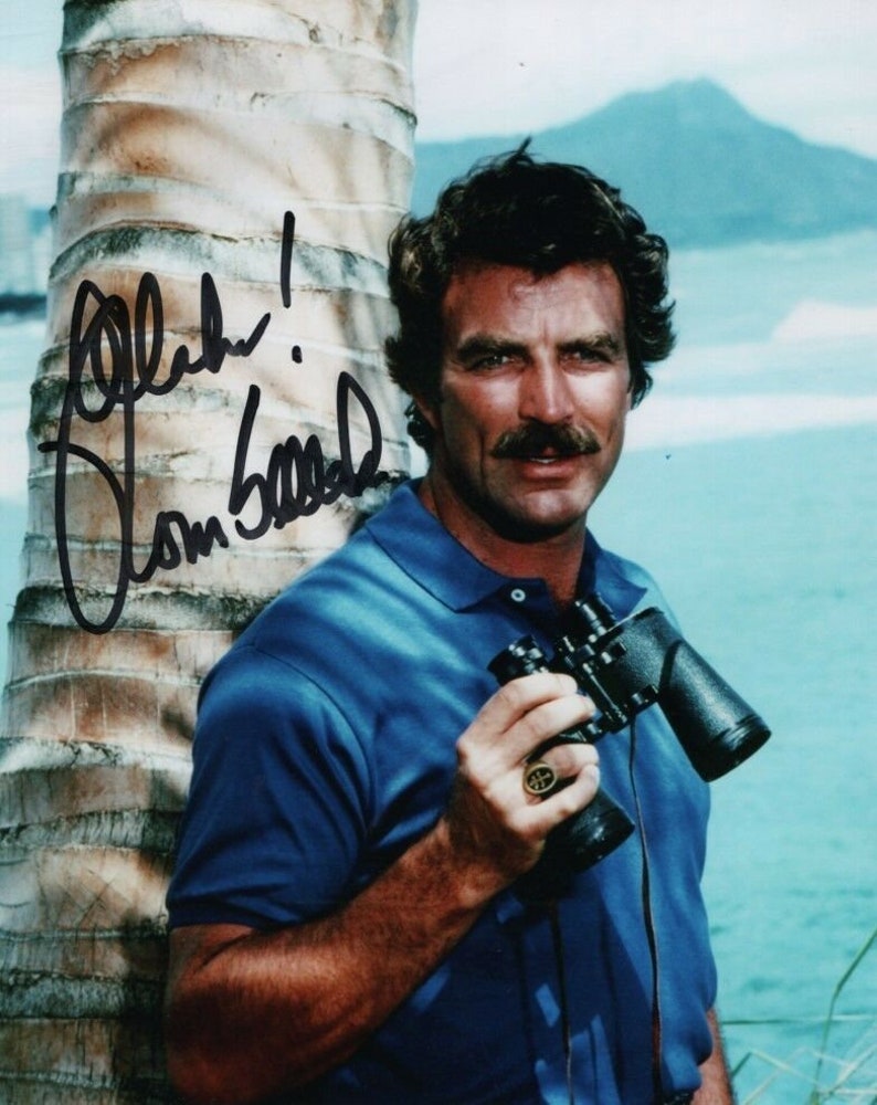 Tom selleck signed autographed magnum p.i. Photo Poster painting