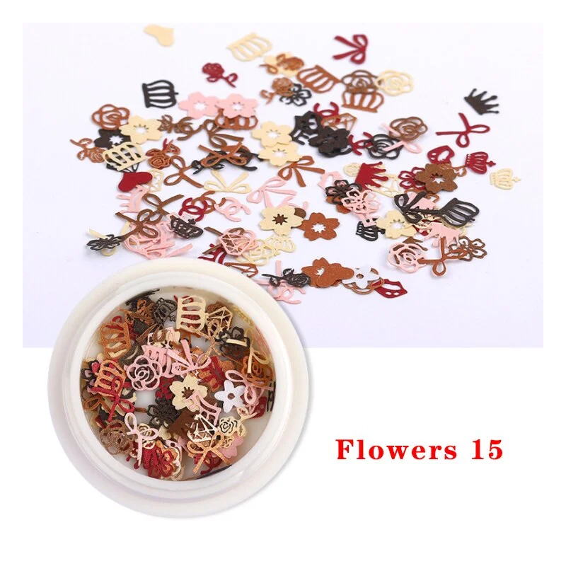 Spring Summer Flower Nail Decoration Wood Pulp Paper Mini Daisy Simulation Flower Butterfly Fashion DIY Nail Art Design Charm