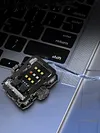 Dual LED Portable Keychain Light 600mAh USB Rechargeable Camping Pocket Lantern