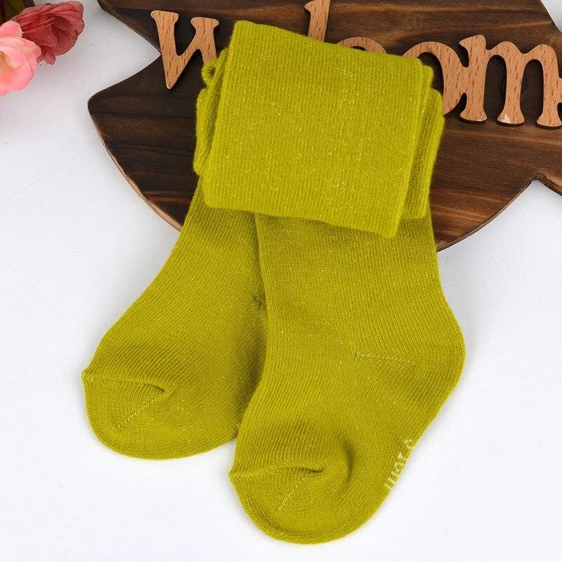 YWHUANSEN 0 to 24M Spring Autumn Girls Tights Solid Color Collant For Infants Multi Color Tights for Boys Newborn Baby Pantyhose