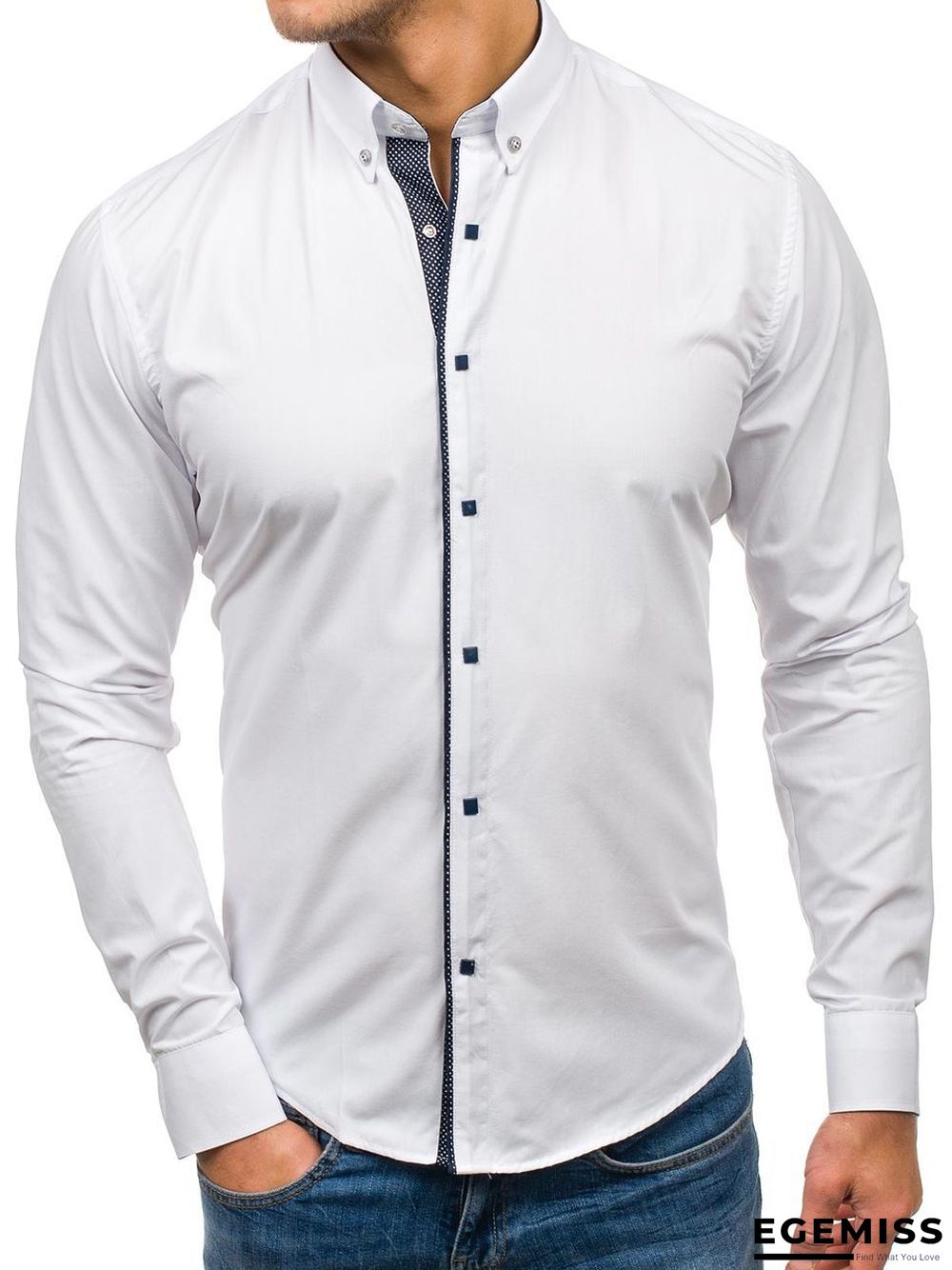 Autumn New Men's Long Sleeve Shirt Men's Formal Business Jacket | EGEMISS