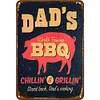 Dad's BBQ - Vintage Metal Signs - 20*30cm/30*40cm - Warning