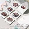 12Pcs Indian Wolf Horse DIY Diamond Painting Greeting Cards for Adults Gifts